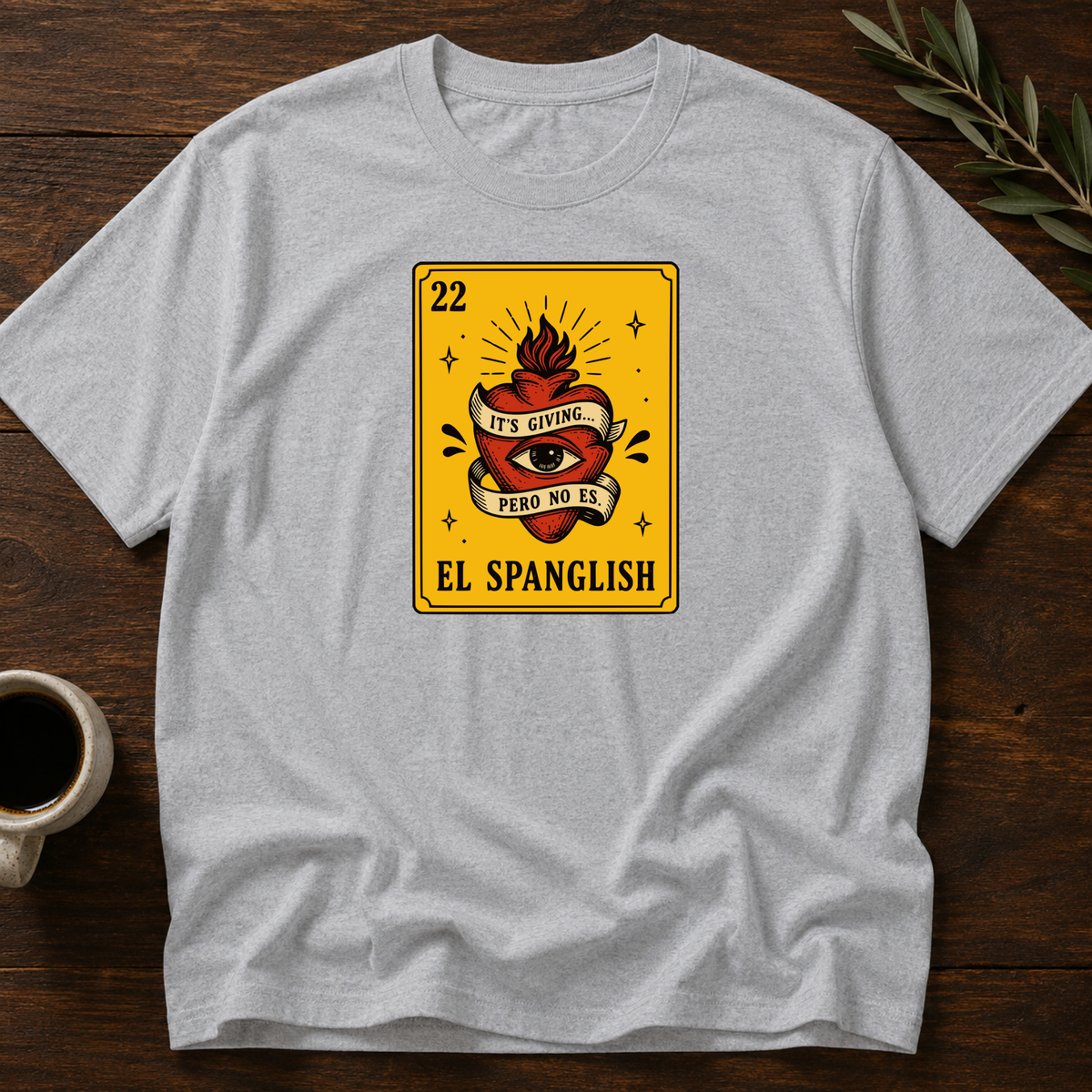 El Spanglish T-Shirt – Sport Gray – Wear Your Heart