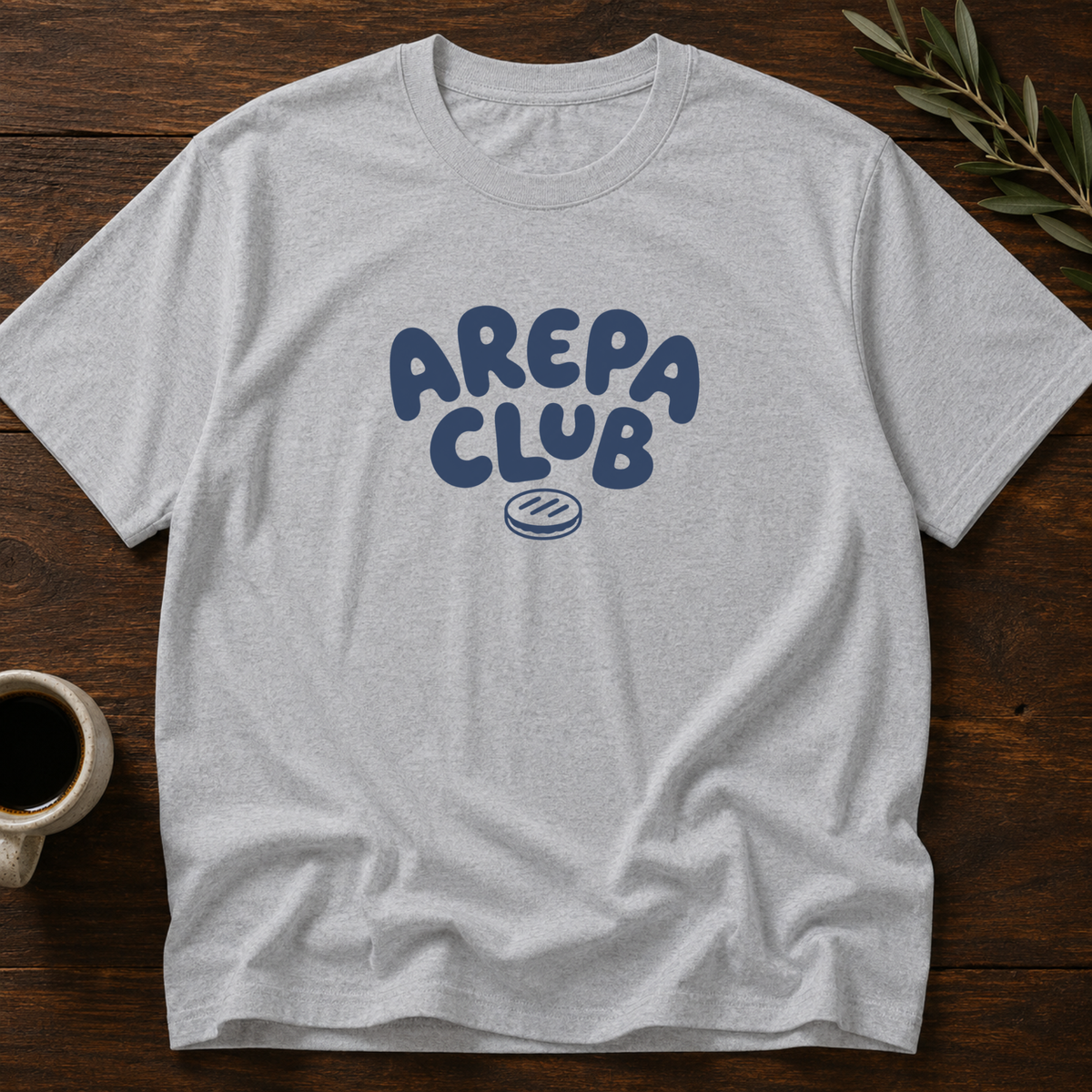 Arepa Club T-Shirt – Sport Gray – Wear Your Heart