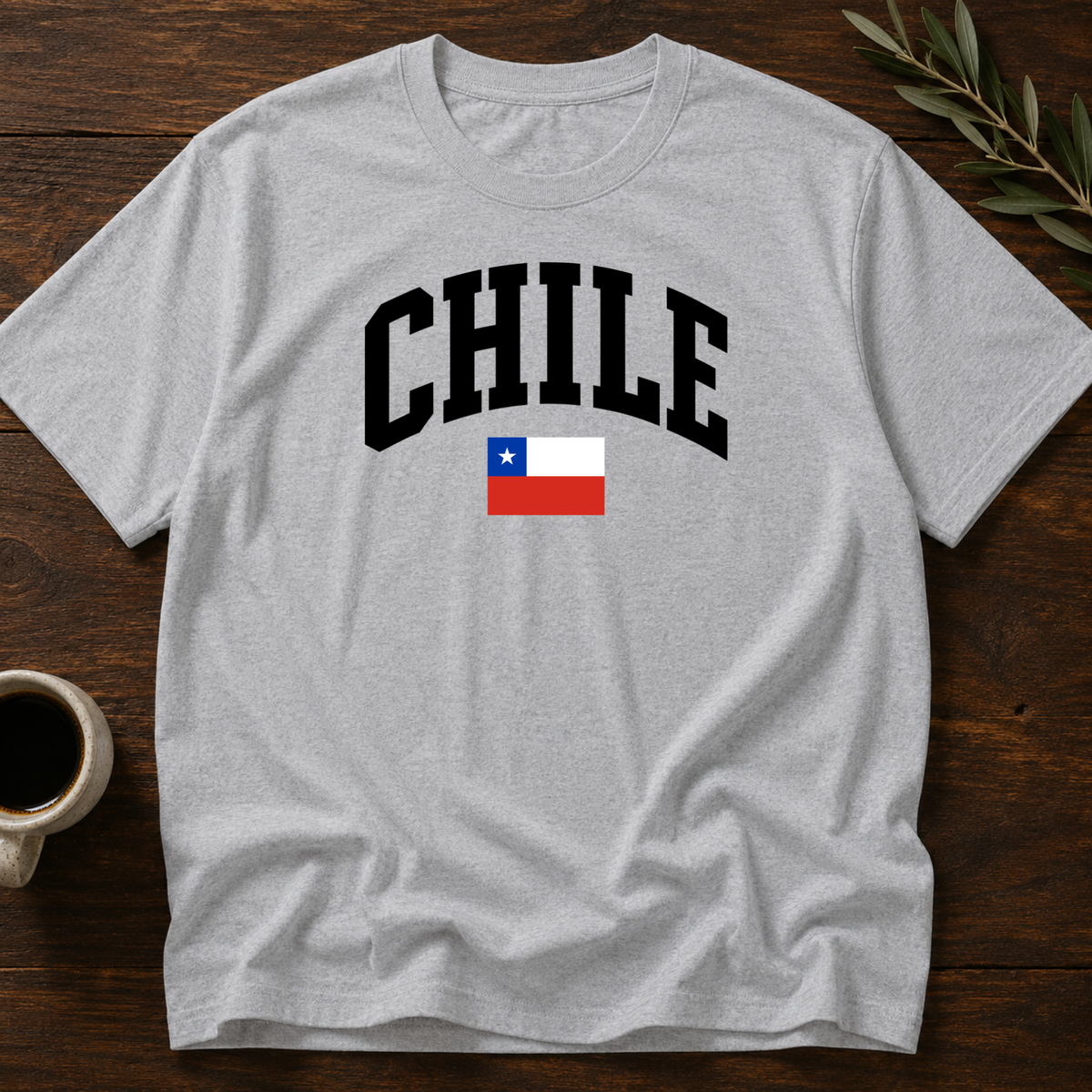 Chile Varsity T-Shirt – Sport Gray – Wear Your Heart
