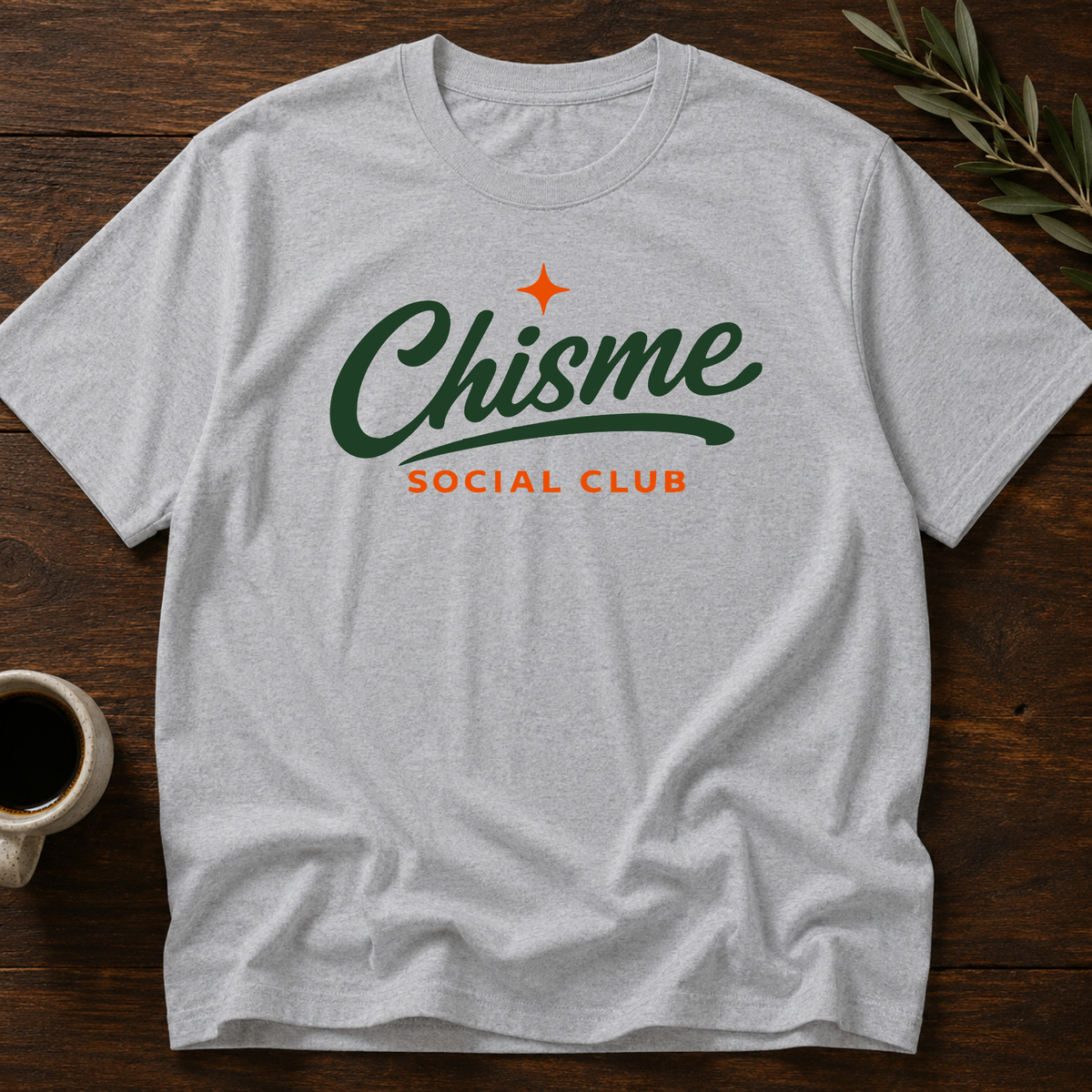 Chisme Social Club  T-Shirt – Sport Gray – Wear Your Heart
