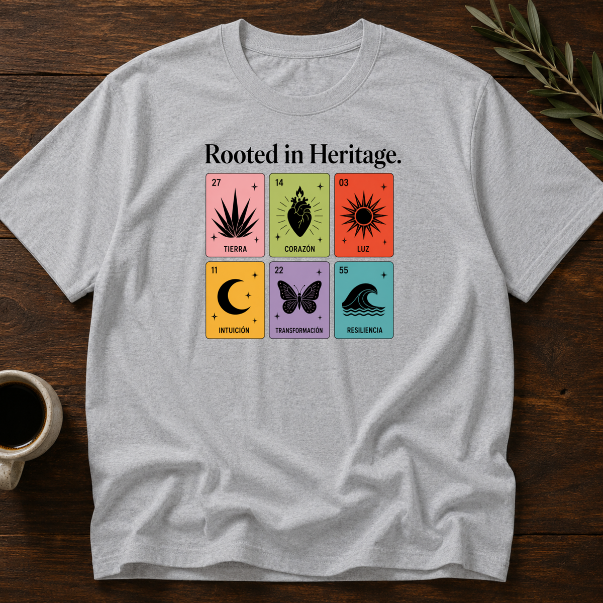 Rooted In Heritage T-Shirt – Sport Gray – Wear Your Heart