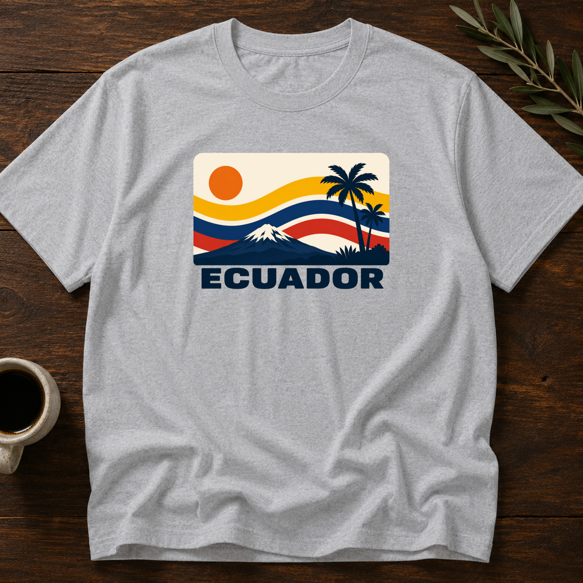 Sunset Ecuatoriano T-Shirt – Sport Gray – Wear Your Heart