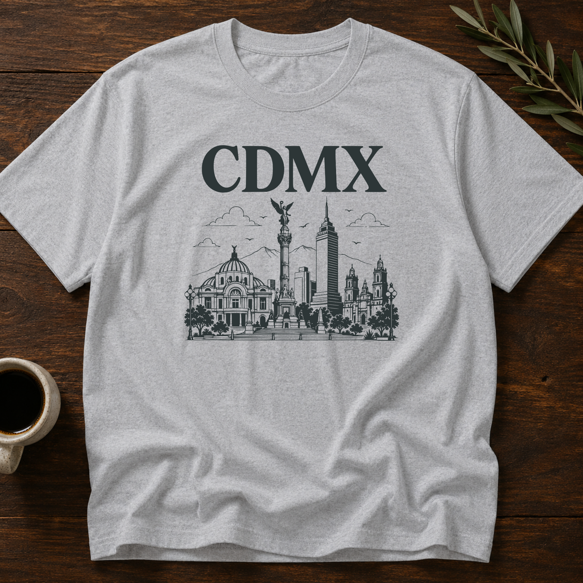 Hola Cdmx T-Shirt – Sport Gray – Wear Your Heart