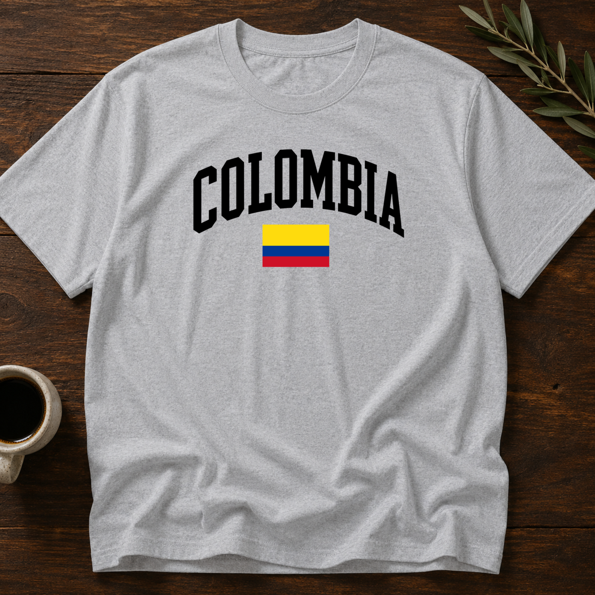 Colombia Varsity T-Shirt – Sport Gray – Wear Your Heart