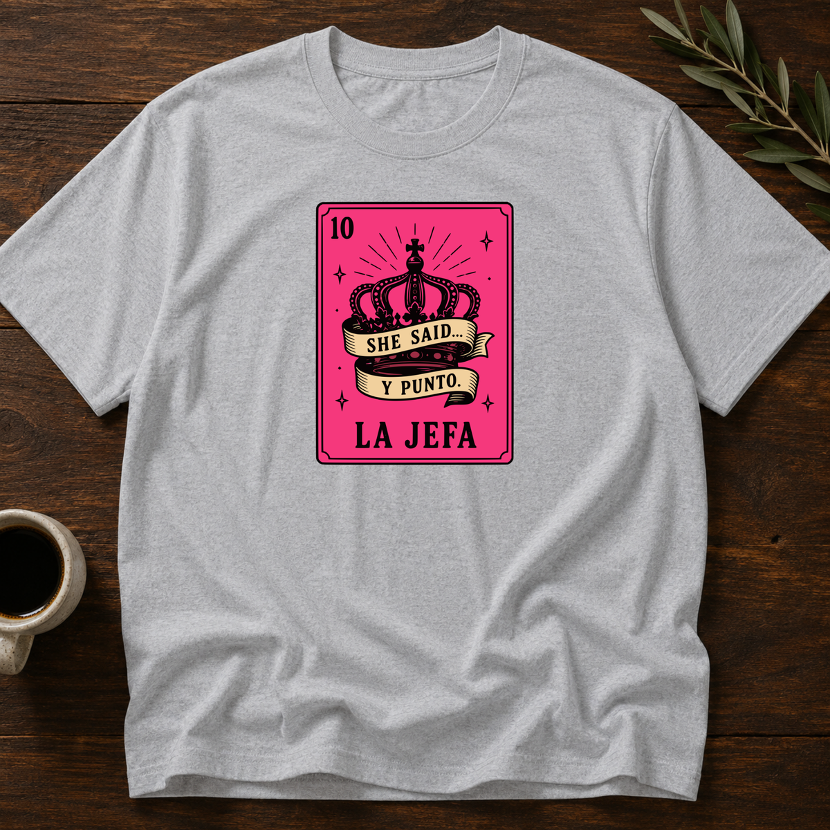 La Jefa T-Shirt – Sport Gray – Wear Your Heart