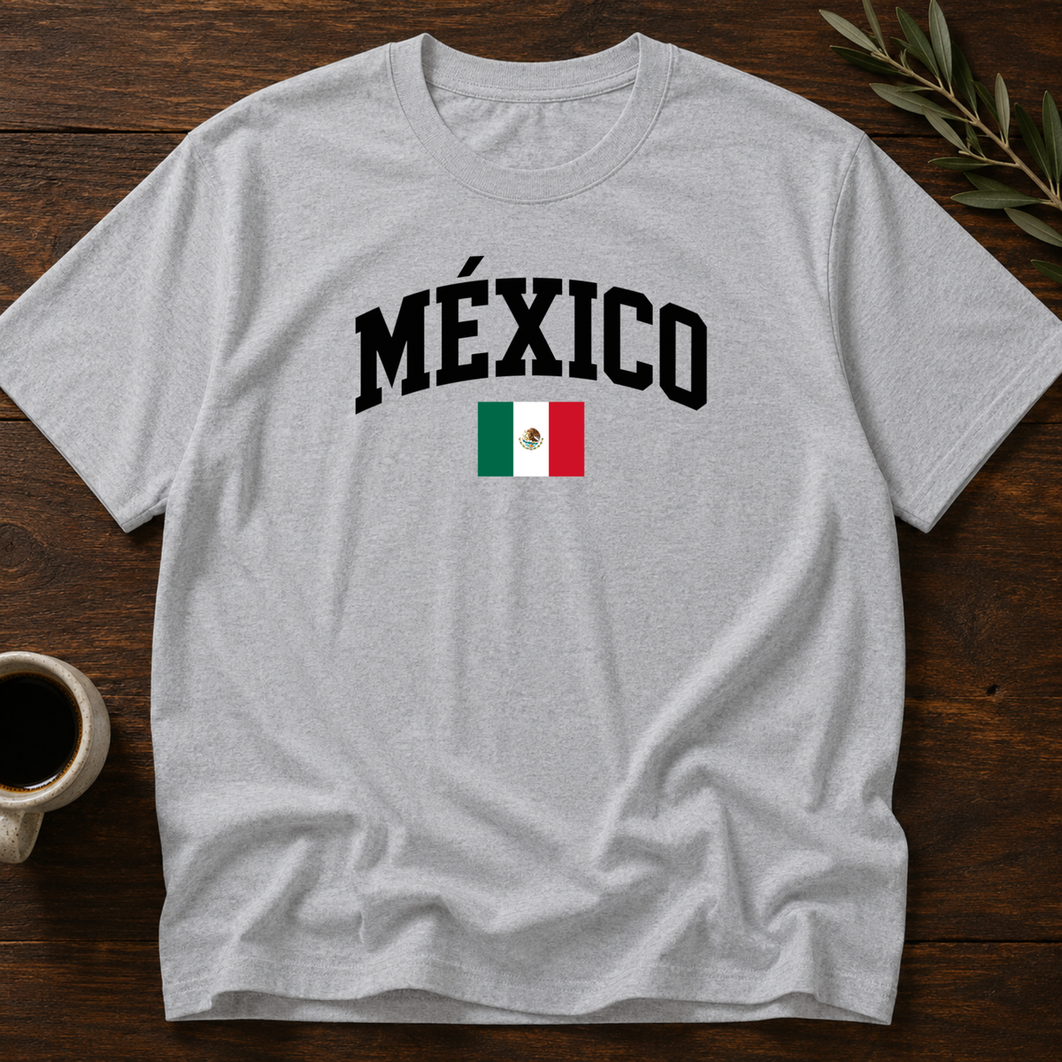 México Varsity T-Shirt – Sport Gray – Wear Your Heart