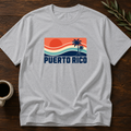 Sunset Boricua T-Shirt – Sport Gray – Wear Your Heart