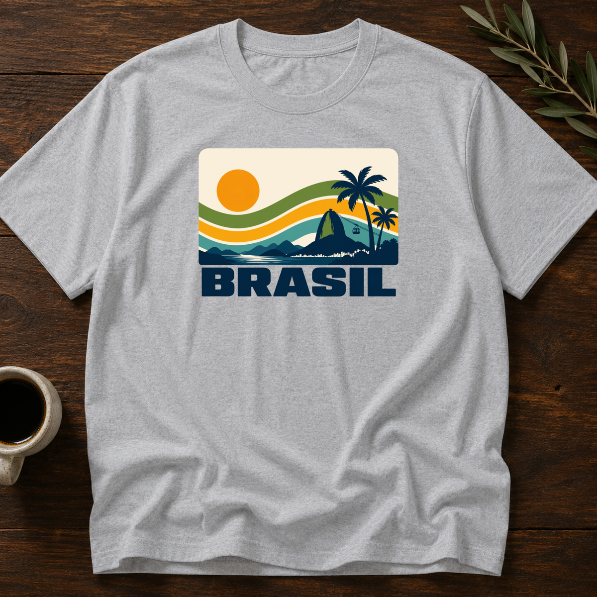 Sunset Brasileiro T-Shirt – Sport Gray – Wear Your Heart