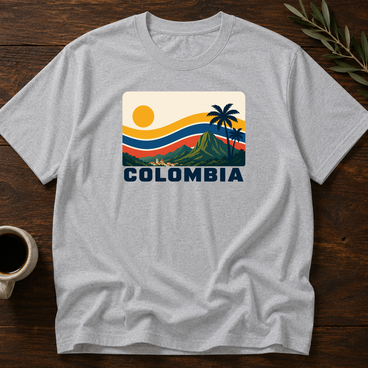 Sunset Colombiano T-Shirt – Sport Gray – Wear Your Heart