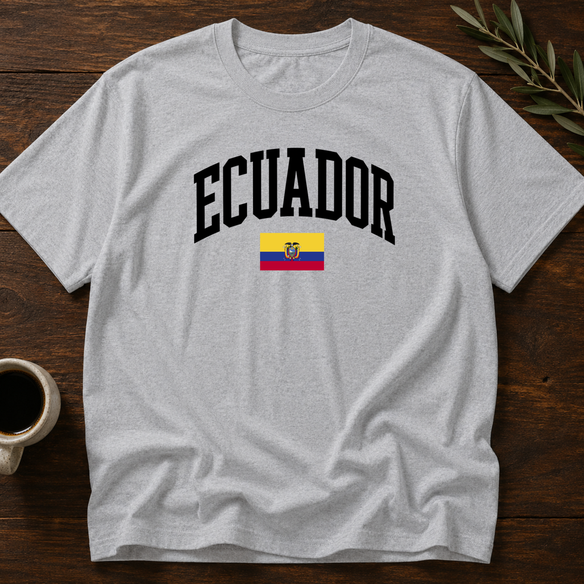 Ecuador Varsity T-Shirt – Sport Gray – Wear Your Heart