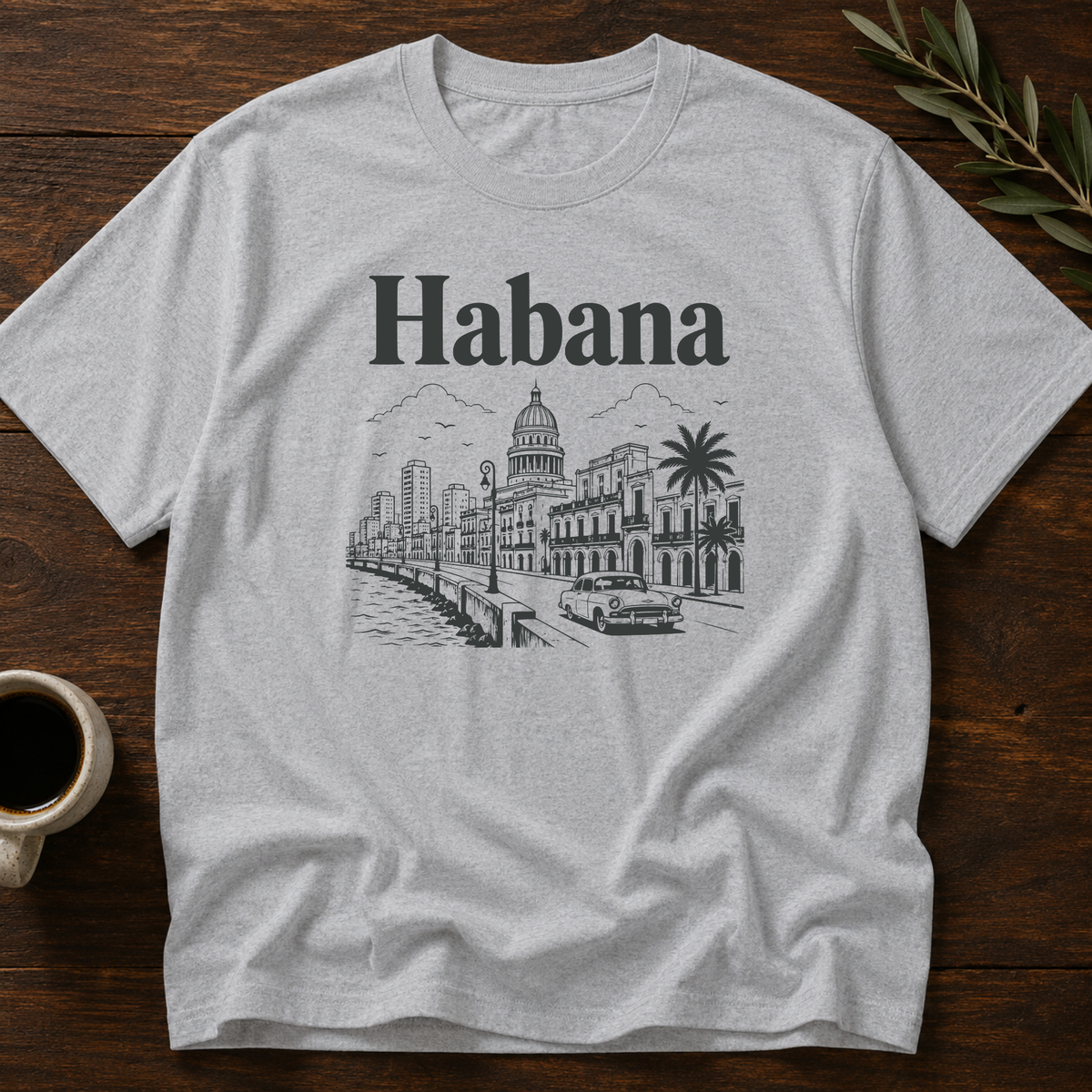 Hola Habana T-Shirt – Sport Gray – Wear Your Heart