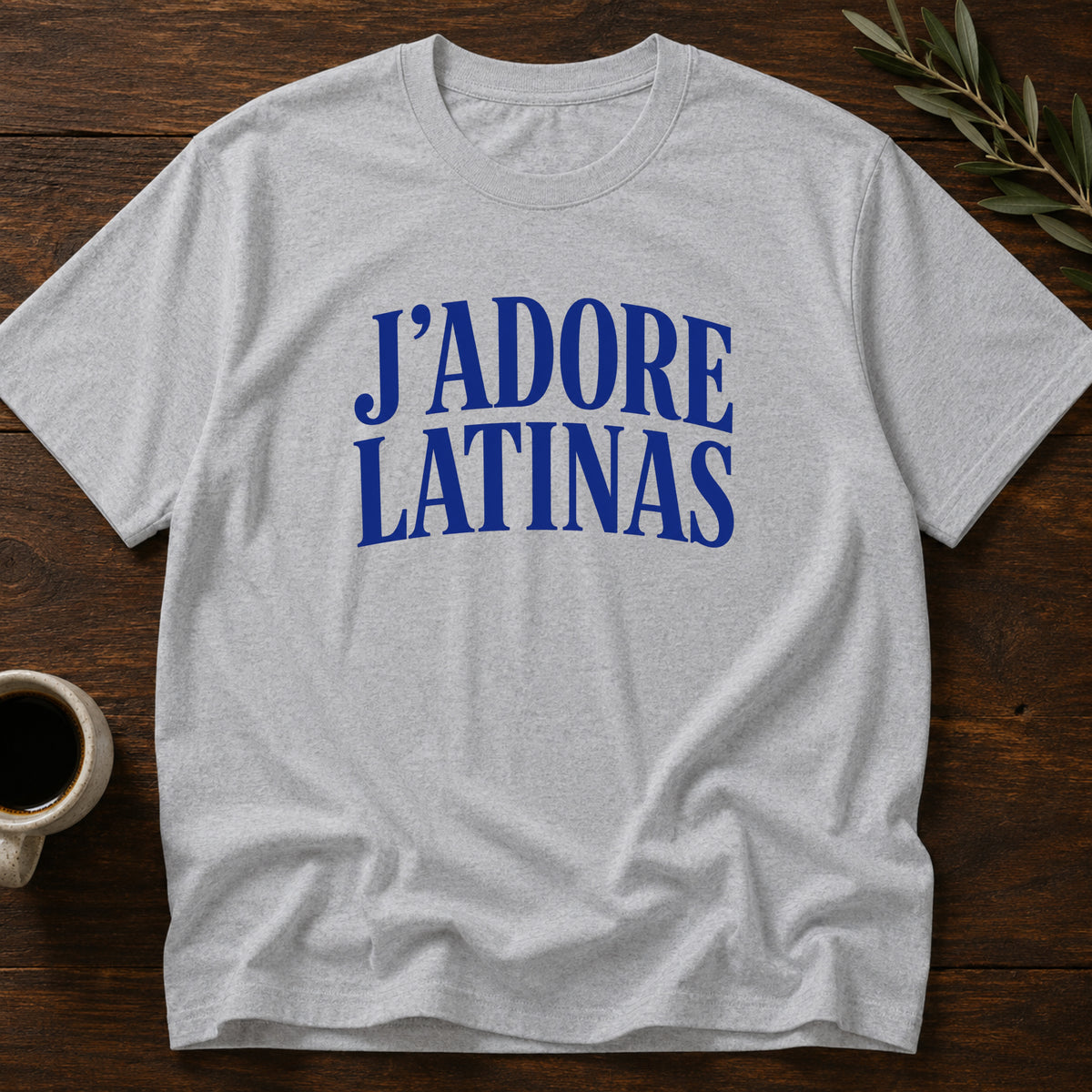 J'Adore Latinas T-Shirt – Sport Gray – Wear Your Heart