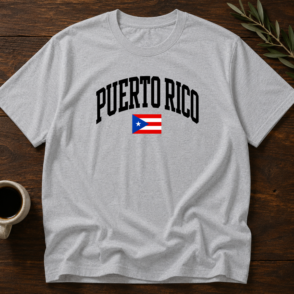 Puerto Rico Varsity T-Shirt – Sport Gray – Wear Your Heart