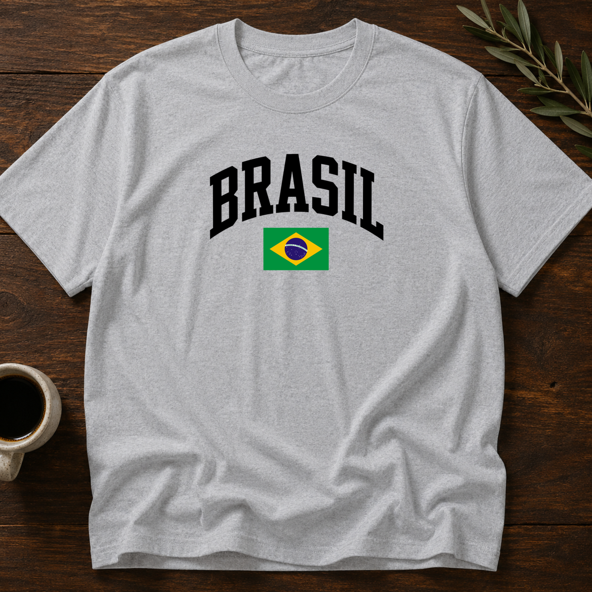 Brasil Varsity T-Shirt – Sport Gray – Wear Your Heart