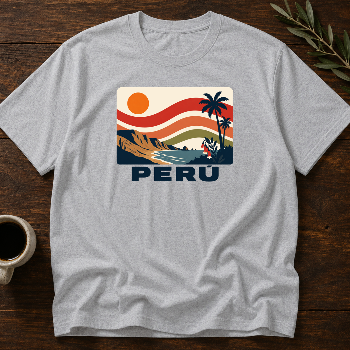 Sunset Peruano T-Shirt – Sport Gray – Wear Your Heart