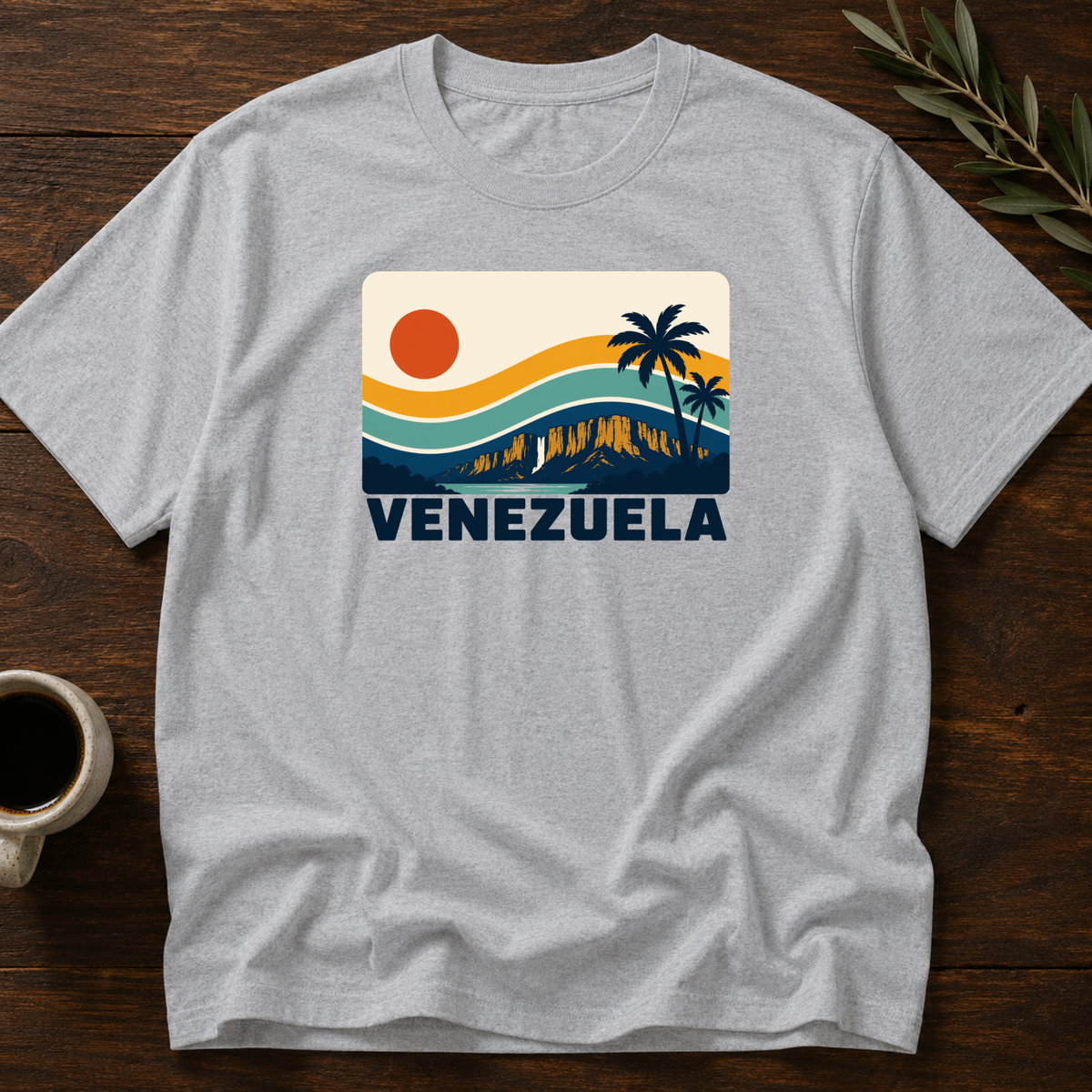 Sunset Venezolano T-Shirt – Sport Gray – Wear Your Heart