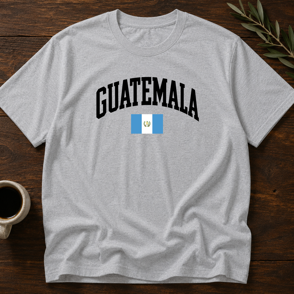 Guatemala Varsity T-Shirt – Sport Gray – Wear Your Heart