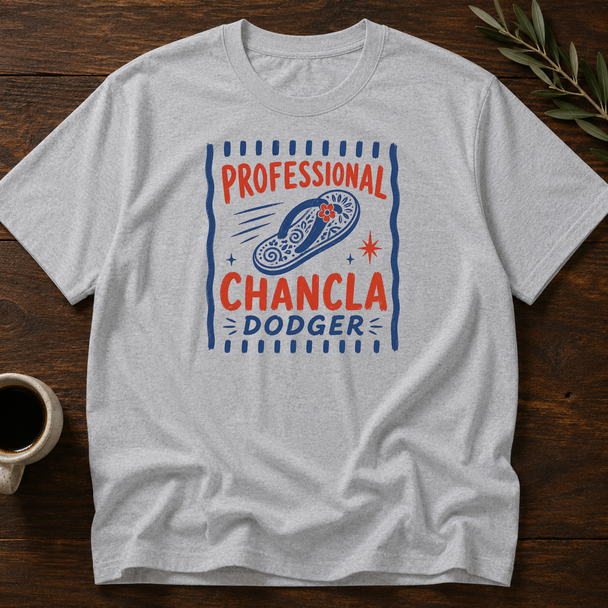 Professional Chancla Dodger T-Shirt – Sport Gray – Wear Your Heart