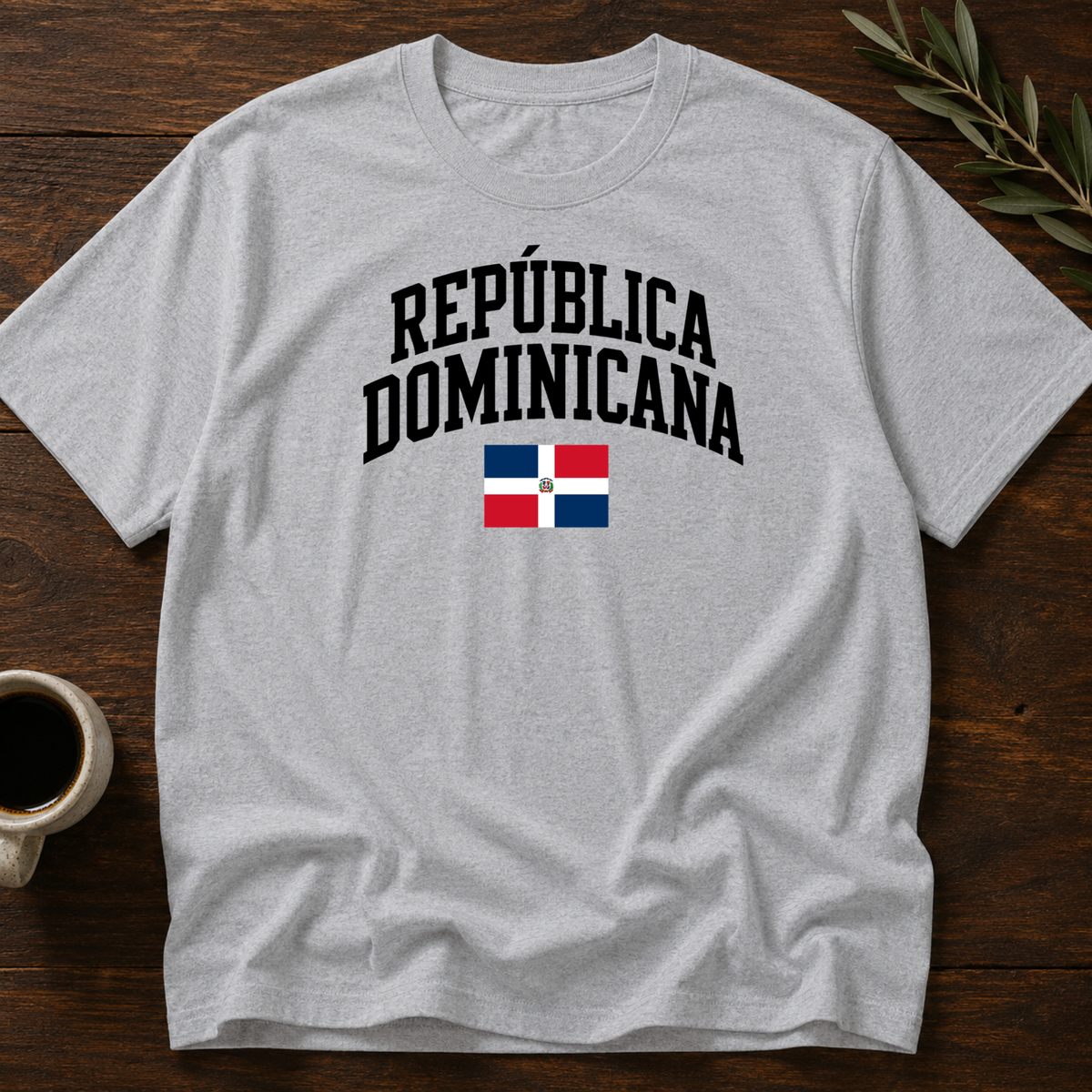 República Dominicana Varsity T-Shirt – Sport Gray – Wear Your Heart