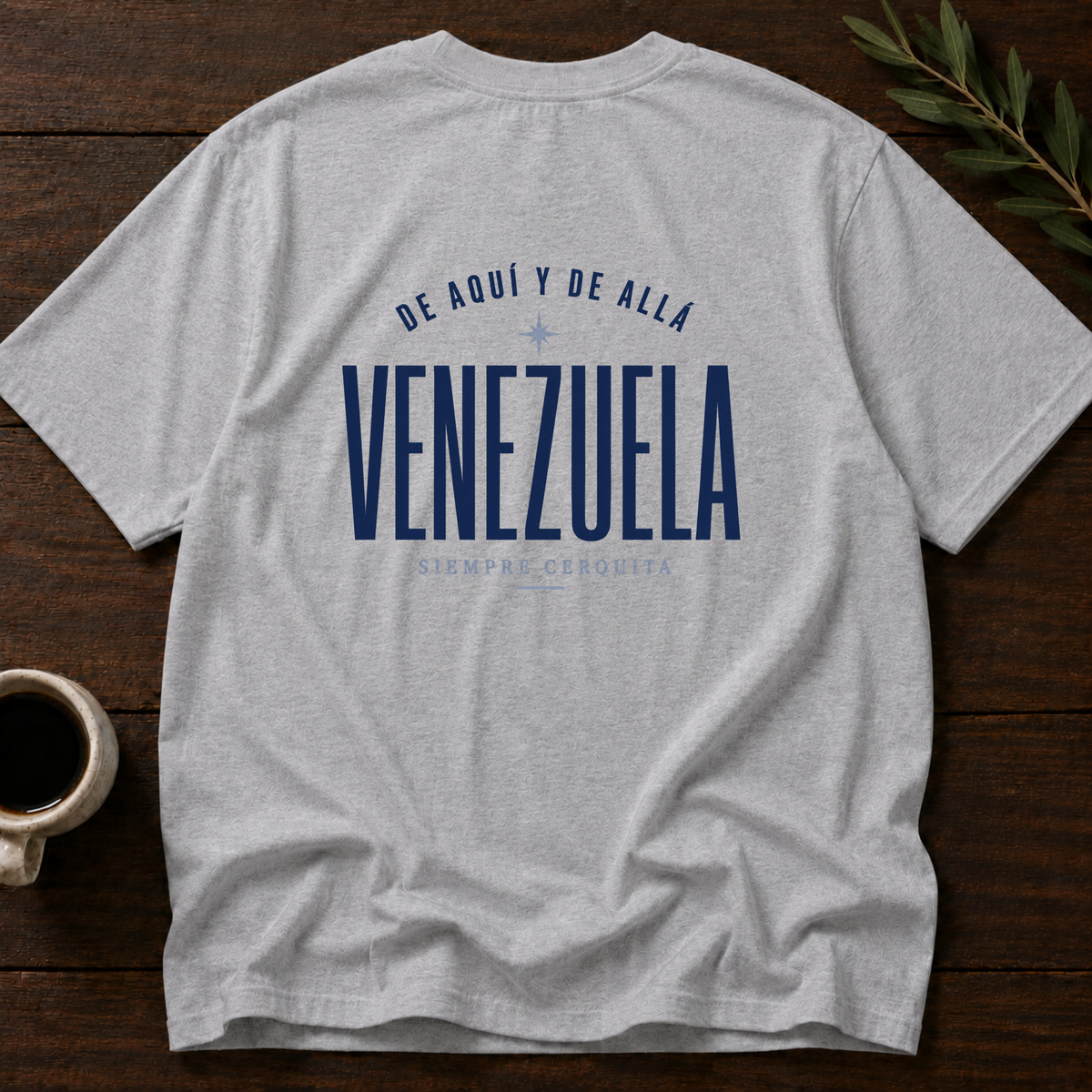 Venezuela - Siempre Cerquita T-Shirt – Sport Grey Back – Wear Your Heart