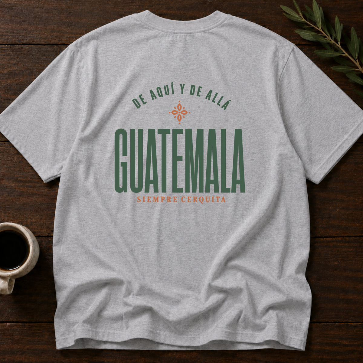 Guatemala - Siempre Cerquita T-Shirt – Sport Grey Back – Wear Your Heart