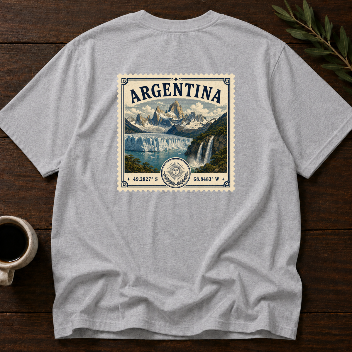 Argentina Heritage Stamp T-Shirt – Sport Grey Back – Wear Your Heart
