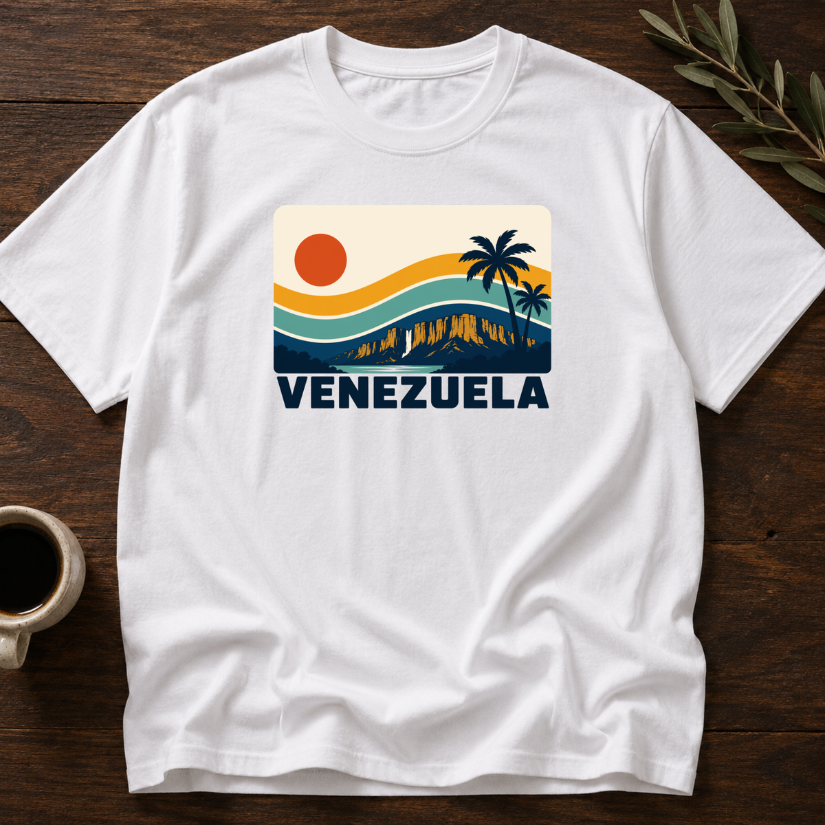 Sunset Venezolano T-Shirt – White – Wear Your Heart