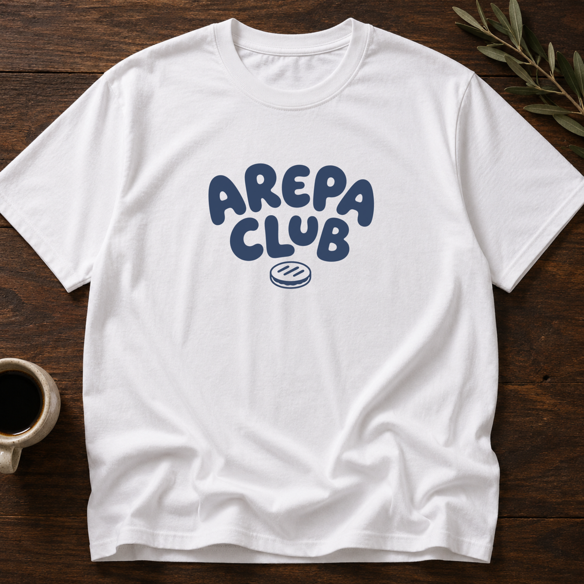 Arepa Club T-Shirt – White – Wear Your Heart