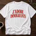 J'Adore Immigrants T-Shirt – White – Wear Your Heart
