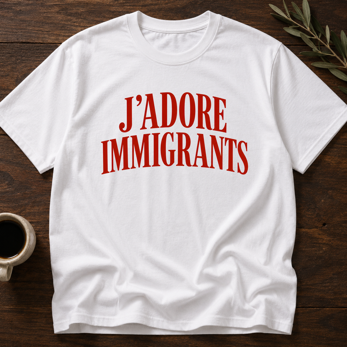 J'Adore Immigrants T-Shirt – White – Wear Your Heart