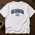 Nicaragua Varsity T-Shirt – White – Wear Your Heart