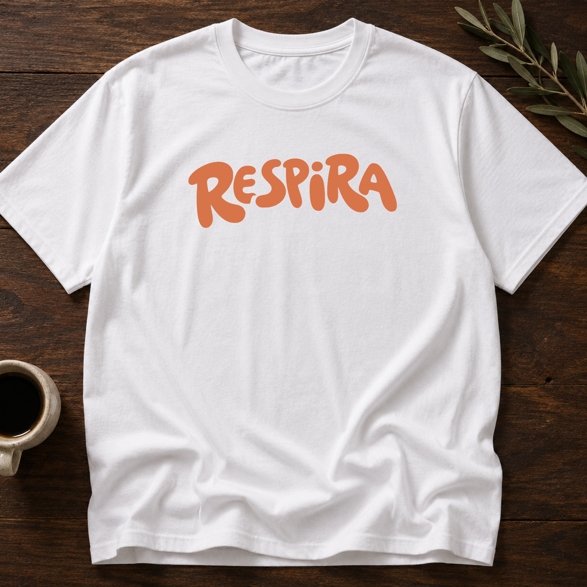 Respira T-Shirt – White – Wear Your Heart