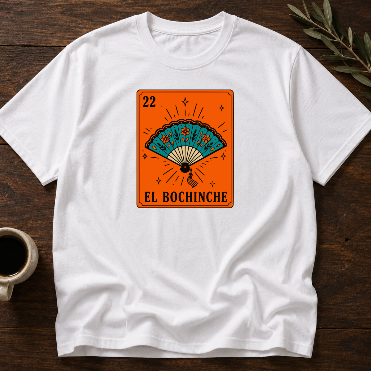 El Bochinche T-Shirt – White – Wear Your Heart