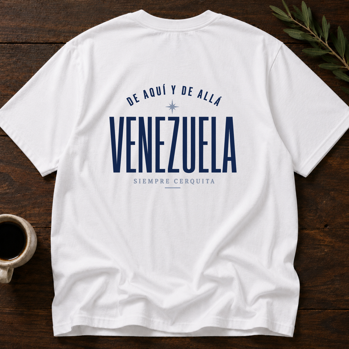 Venezuela - Siempre Cerquita T-Shirt – White Back – Wear Your Heart