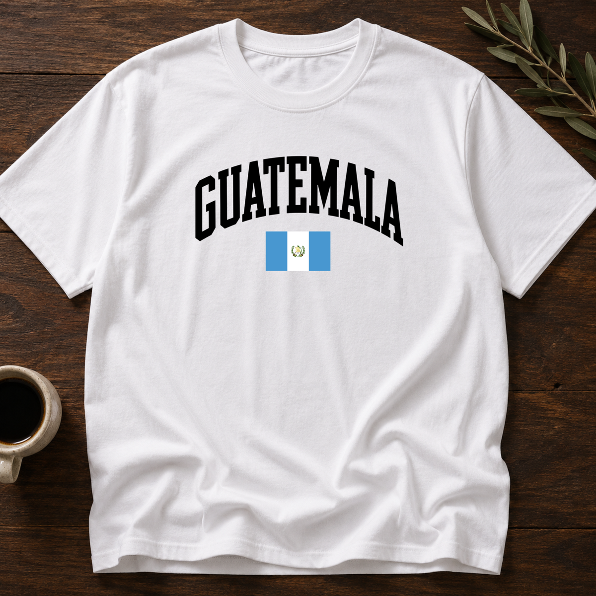 Guatemala Varsity T-Shirt – White – Wear Your Heart