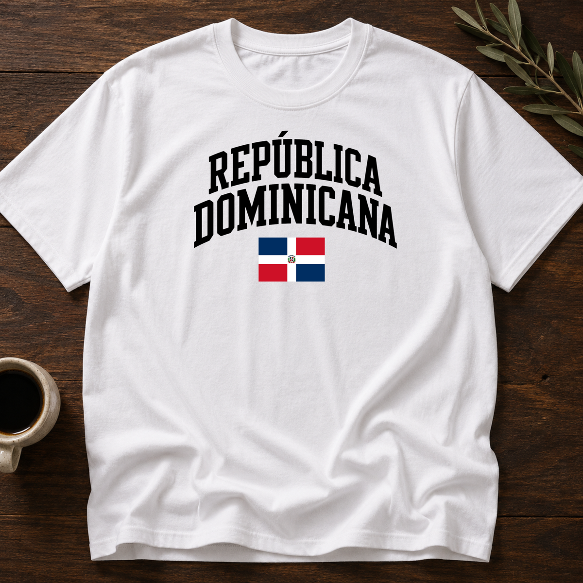 República Dominicana Varsity T-Shirt – White – Wear Your Heart