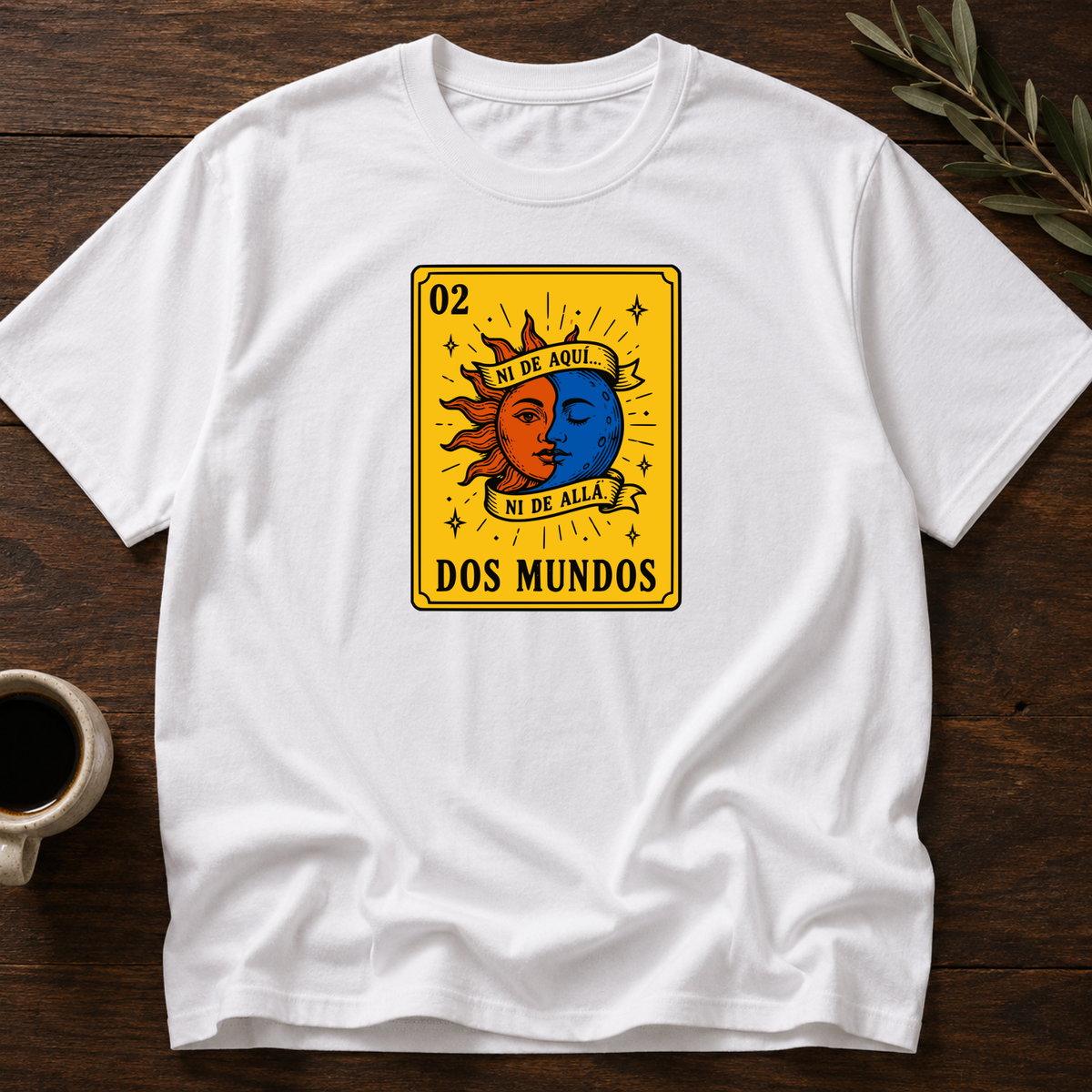 Dos Mundos T-Shirt – White – Wear Your Heart