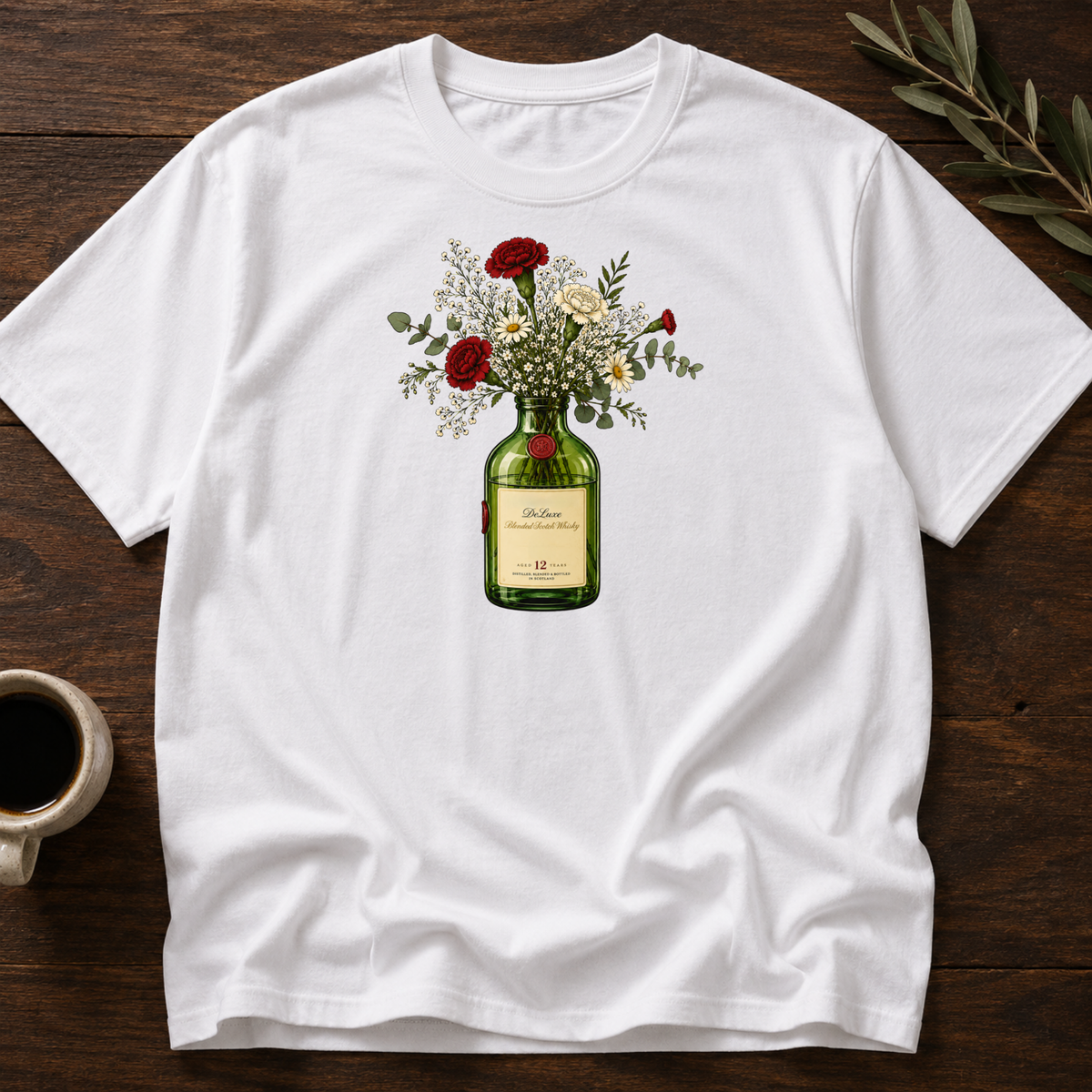 Highland Bottled Bloom T-Shirt – White – Wear Your Heart