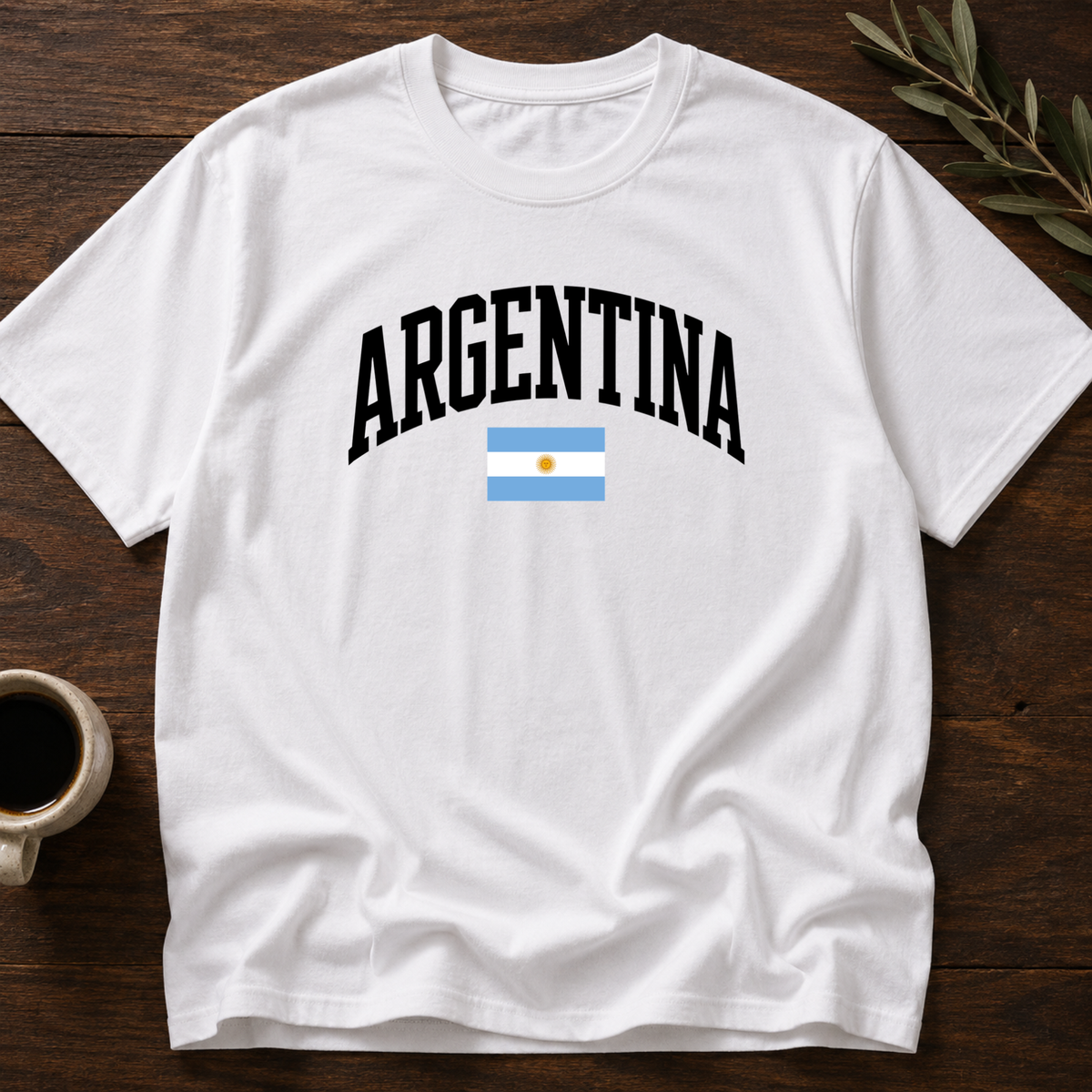 Argentina Varsity T-Shirt – White – Wear Your Heart