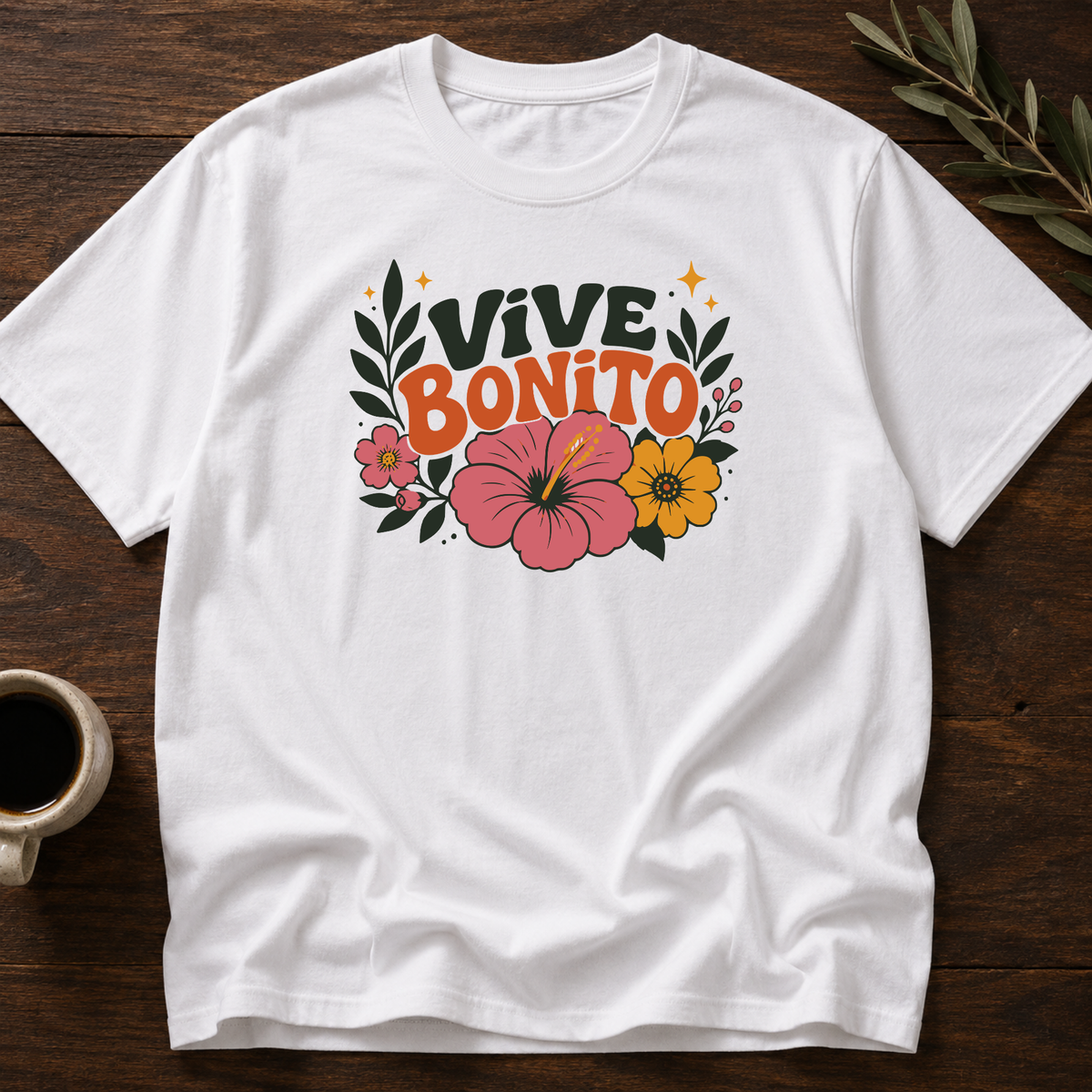 Vive Bonito T-Shirt – White – Wear Your Heart