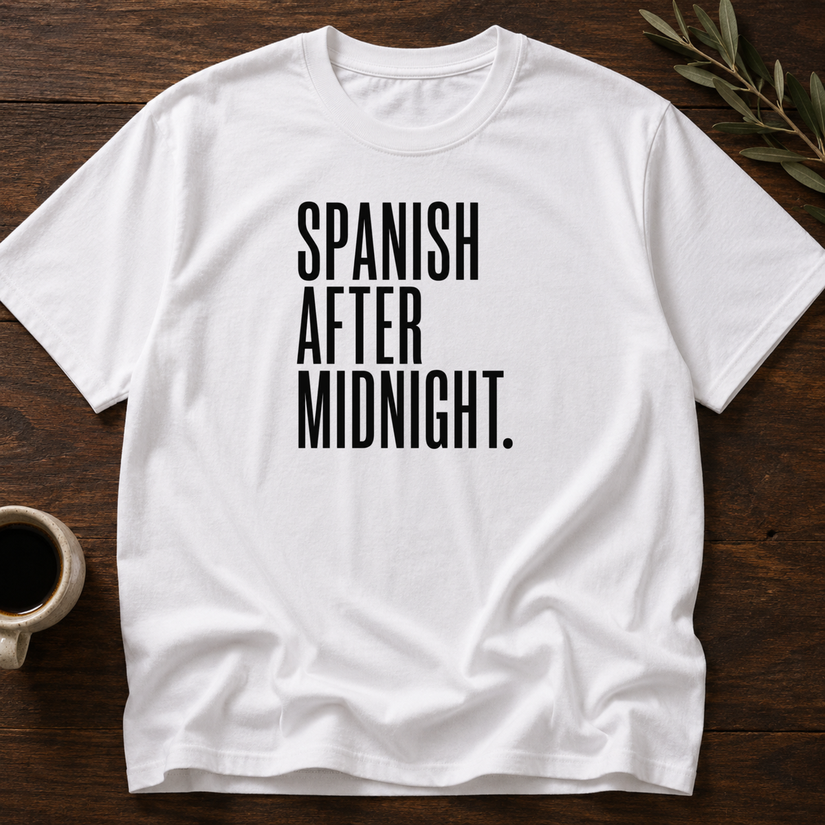 Spanish After Midnight T-Shirt – White – Wear Your Heart