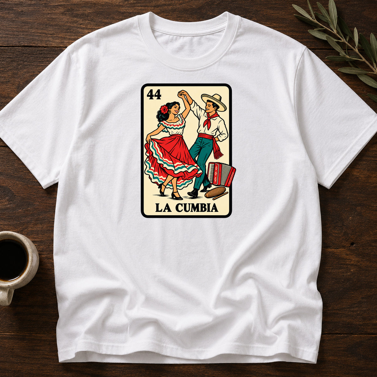 LA CUMBIA T-SHIRT - White [la-cumbia-t-shirt]