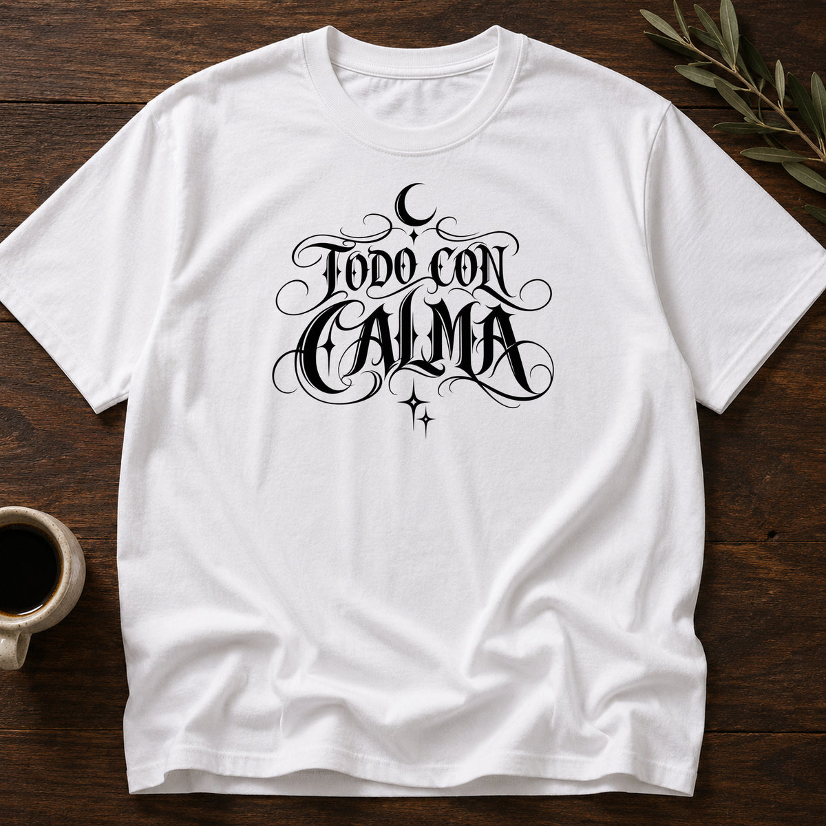 TODO CON CALMA T-SHIRT - White [todo-con-calma-t-shirt]