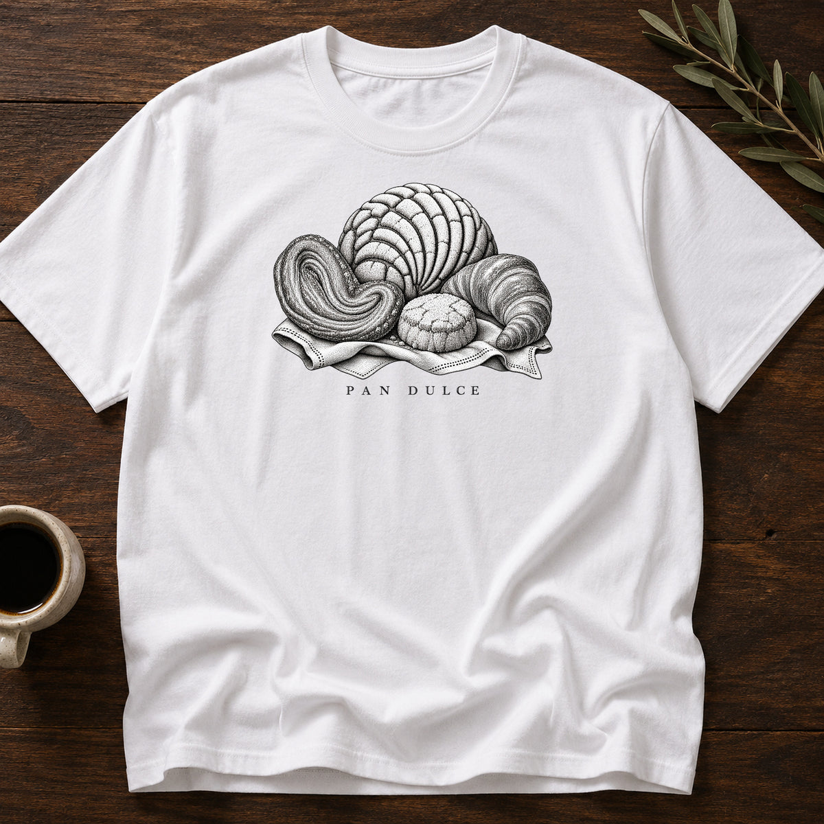 PAN DULCE ENGRAVED T-SHIRT - White [pan-dulce-engraved-t-shirt]
