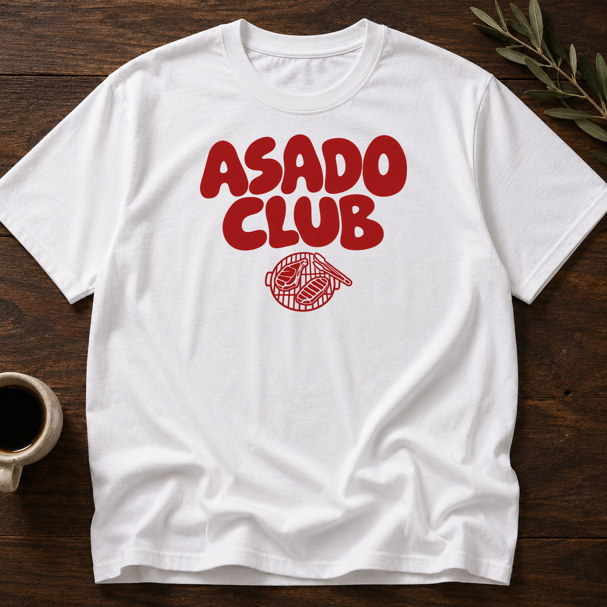 ASADO CLUB T-SHIRT - White [asado-club-t-shirt]