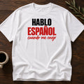 HABLO ESPAÑOL T-SHIRT - White [hablo-español-t-shirt]