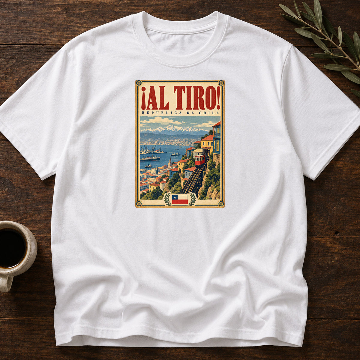 AL TIRO CHILE POSTER T-SHIRT - White [al-tiro-chile-poster-t-shirt]