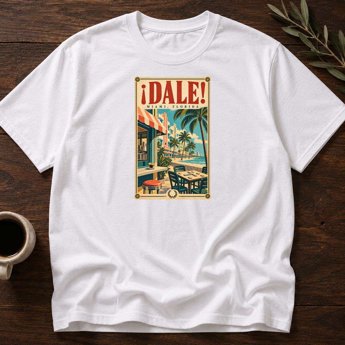DALE MIAMI POSTER T-SHIRT - White [dale-miami-poster-t-shirt]