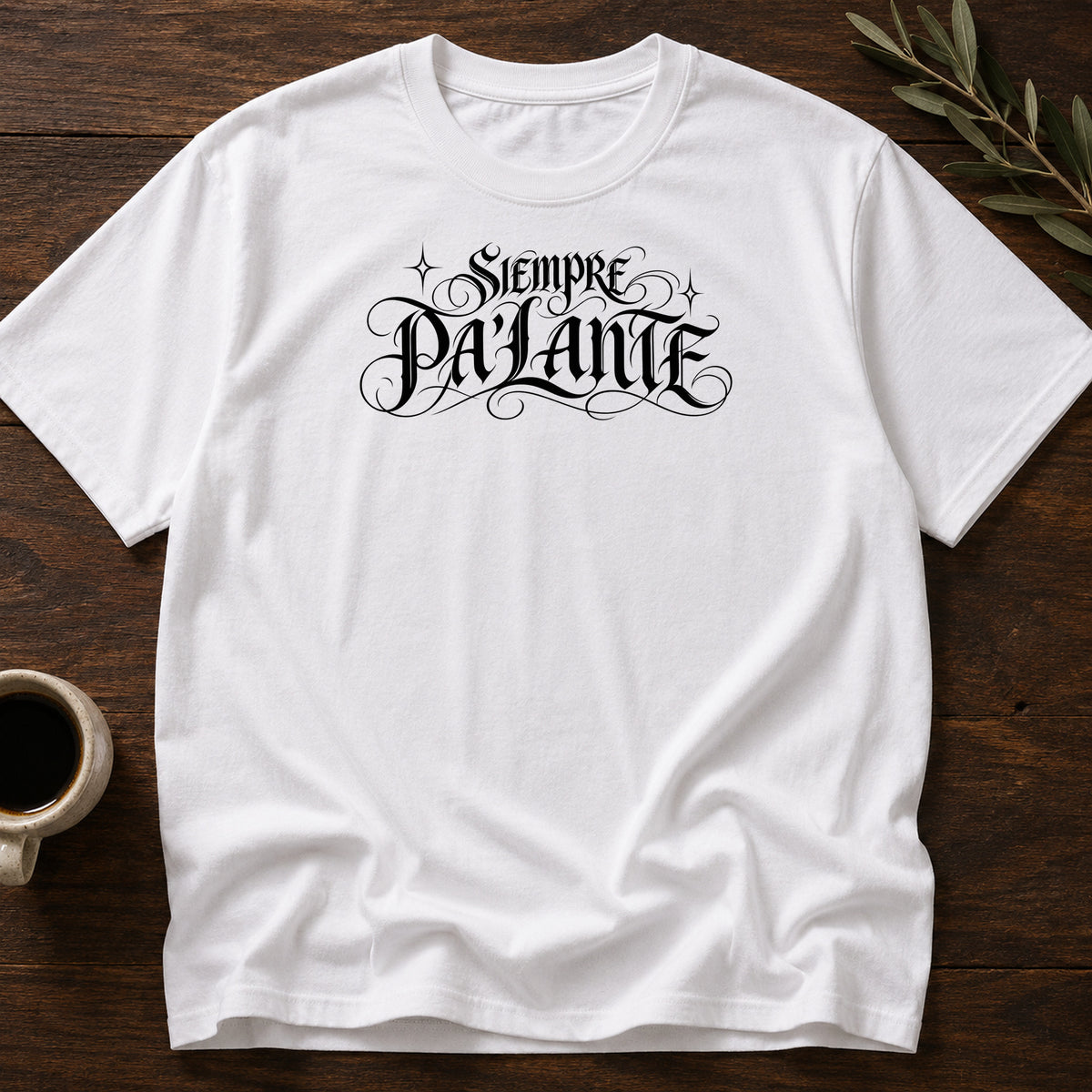 SIEMPRE PA'LANTE T-SHIRT - White [siempre-pa'lante-t-shirt]