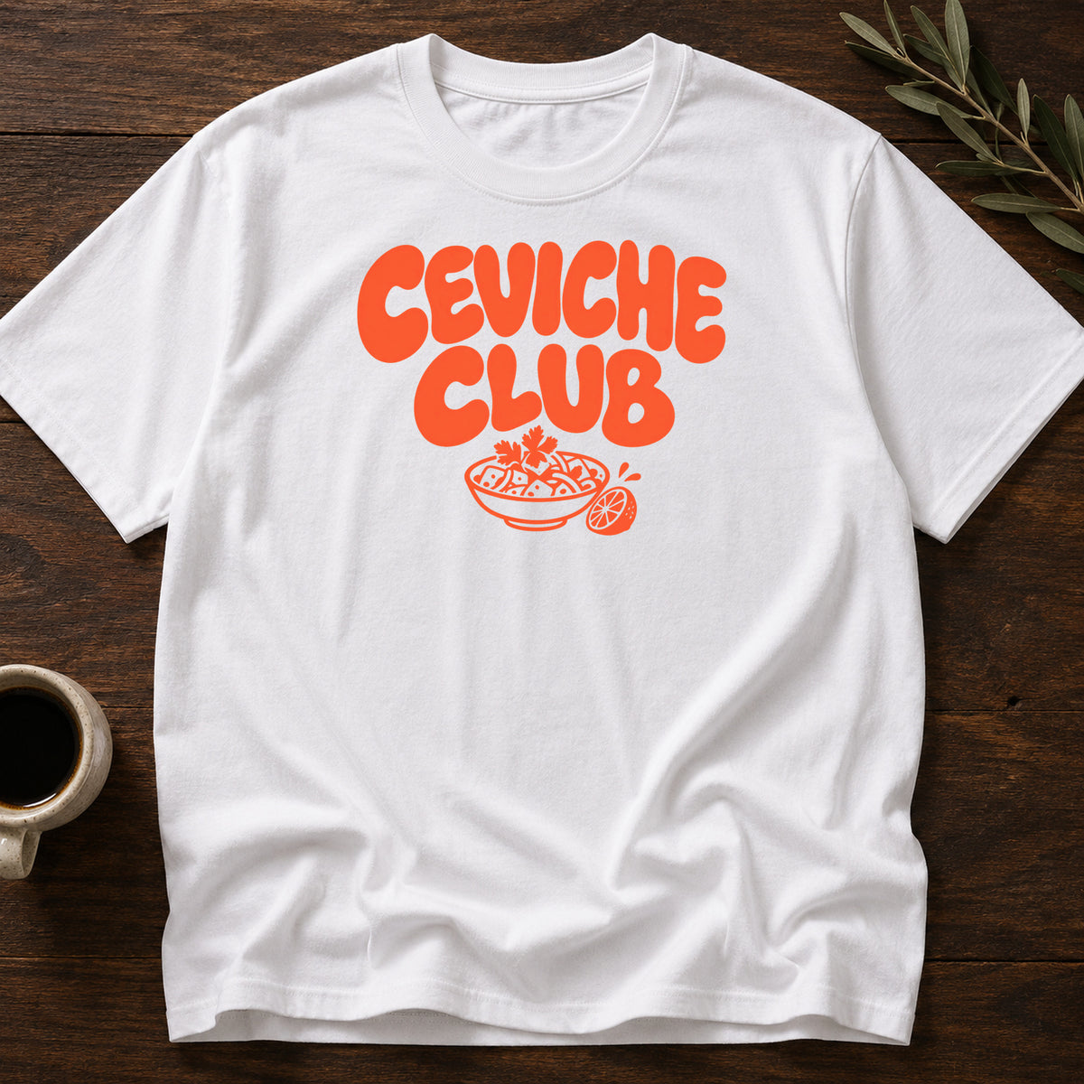 CEVICHE CLUB T-SHIRT - White [ceviche-club-t-shirt]
